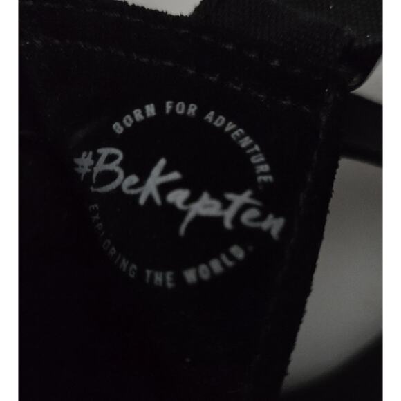 Kapten & Son Gothenburg Backpack #BE KAPTEN Black Suede & Canvas - Picture 6 of 15